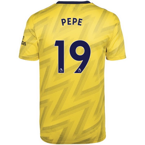 Trikot Arsenal NO.19 Pepe Auswarts 2019-20 Gelb Fussballtrikots Günstig
